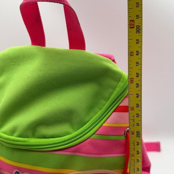 Sunny Patch Butterfly Mini Backpack Pink Green Striped Girls School Bag - Picture 7 of 8